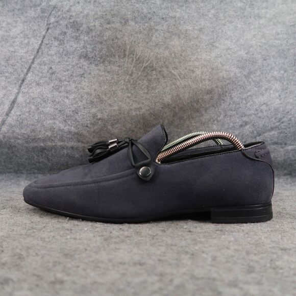 Asos Shoes Men 8 Tassel Loafer Slip On Classic Fashion Casual Slipper Blue Black - Picture 3 of 13